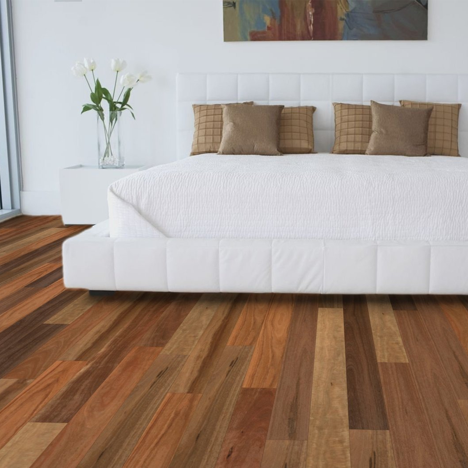 Spotted Gum Timber Flooring Matte Brushed