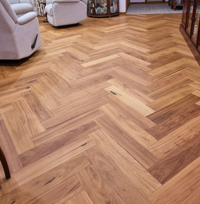 Blackbutt Timber Flooring Herringbone