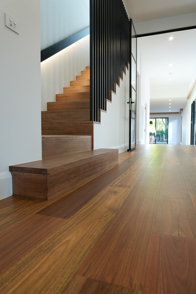 Spotted Gum Wideboard Timber Flooring Smooth Matte