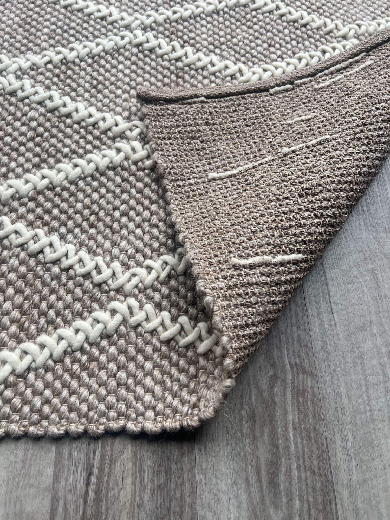 Chevron Linen Rug