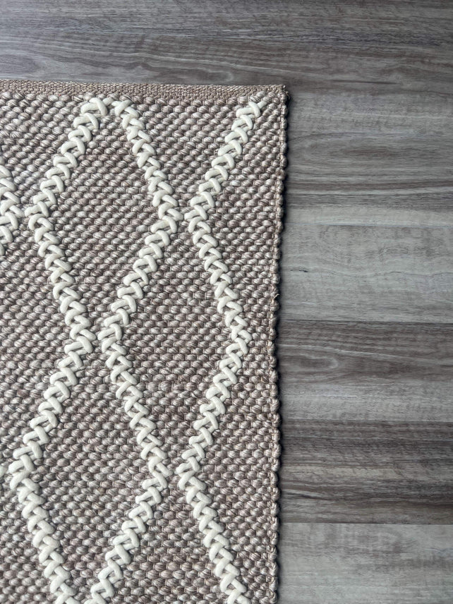 Chevron Linen Rug