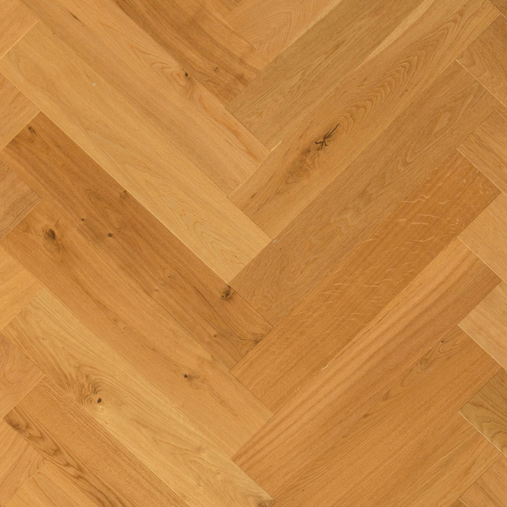 Natural Oak Timber Flooring Herringbone