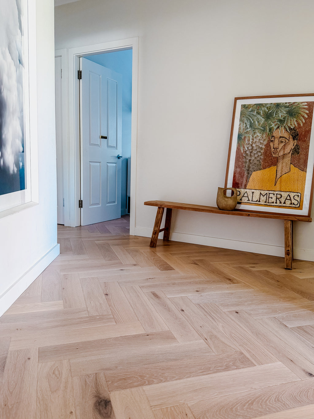 Blonde Oak Timber Flooring Herringbone