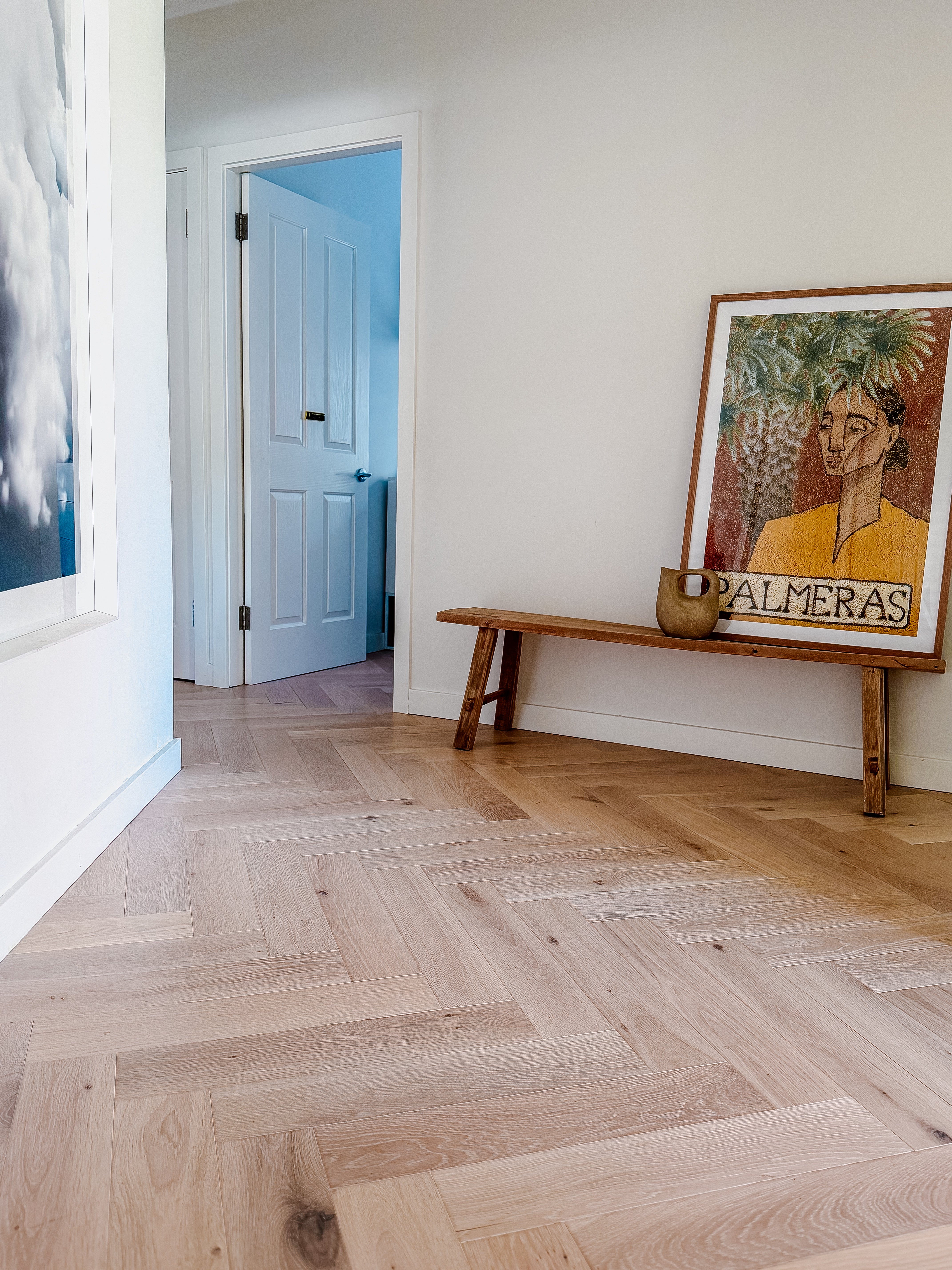 Blonde Oak Timber Flooring Herringbone